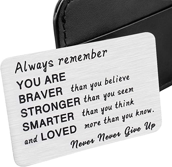 Personalized Metal Wallet Card Gift | Custom Engraved Wallet Insert Card – AHP Customize