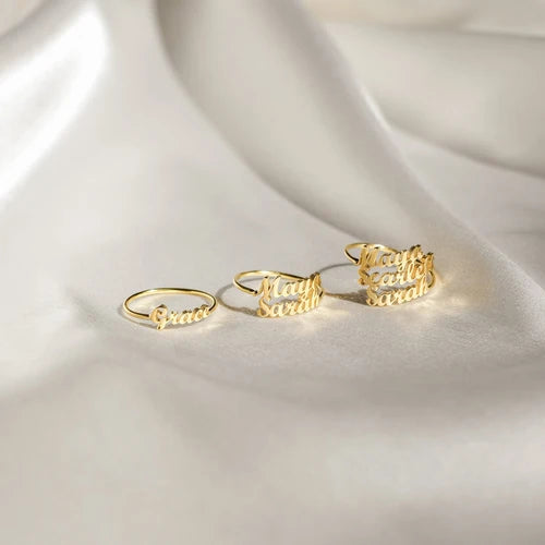 London Duo Name Ring - AHP CUSTOMIZE