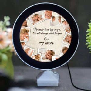 Personalized Round Magic Mirror – Custom LED Photo Mirror | AHP Customize