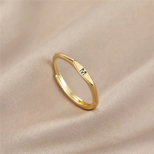 Personalized Initial Ring – Custom Letter Ring | Elegant Gift - AHP CUSTOMIZE