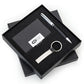 Corporate Giveaway Gift Box | Personalized Card Holder, Metal Keychain & Pen Gift Set with Company Logo