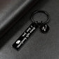 Fully Customized Drive Safe Keychain | Personalized Name, Initial & Custom Message Metal Keychain