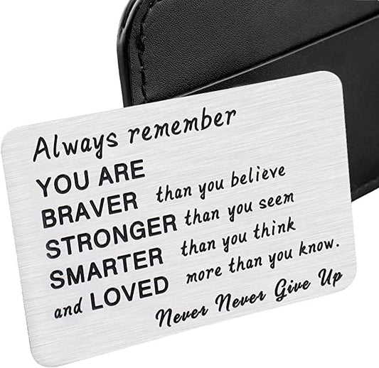 Personalized Metal Wallet Card Gift | Custom Engraved Wallet Insert Card – AHP Customize