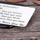 Personalized Metal Wallet Card Gift | Custom Engraved Wallet Insert Card – AHP Customize
