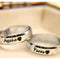 Personalized Silver Ring | Custom Name & Date Engraved Couple Ring with Heart or Crown