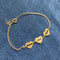 3 Hearts Bracelet Custom Name – Personalized Name Bracelet for Women & Girls