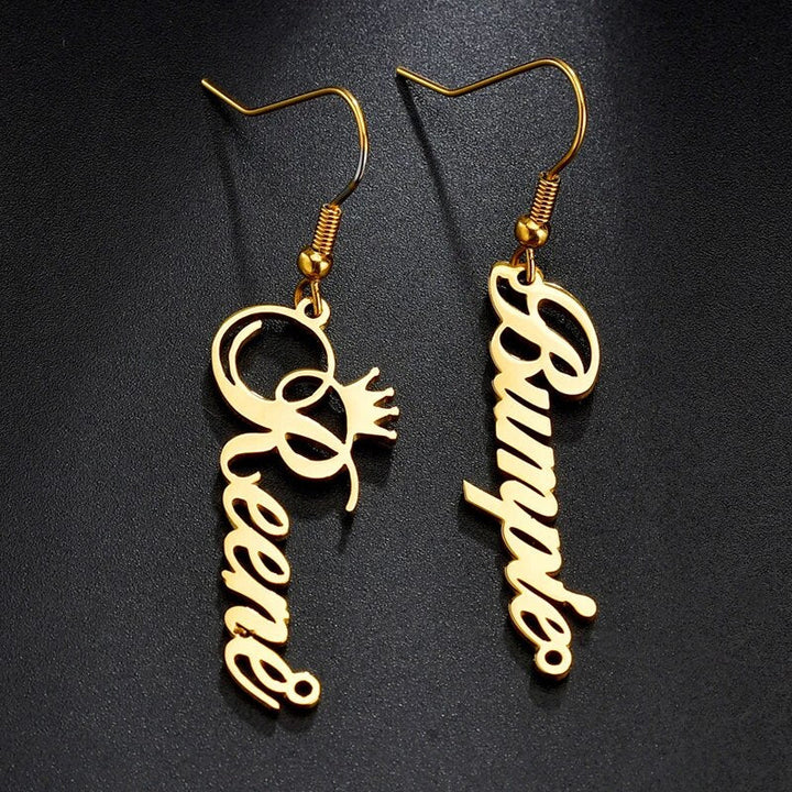 Personalized Custom Name Earrings | Customized Name Earrings for Women & Girls