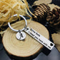 Fully Customized Drive Safe Keychain | Personalized Name, Initial & Custom Message Metal Keychain