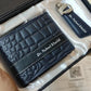 Customized Leather Name Wallet Set