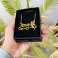Customize Name Necklace With Fairy - AHP Customize