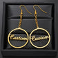 Personalized Custom Name Earrings | Customized Name Earrings for Women & Girls