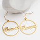 Personalized Custom Name Earrings | Customized Name Earrings for Women & Girls