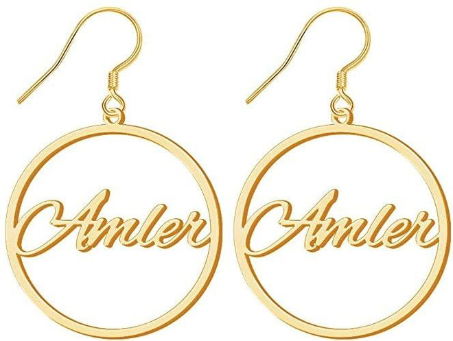 Personalized Custom Name Earrings | Customized Name Earrings for Women & Girls