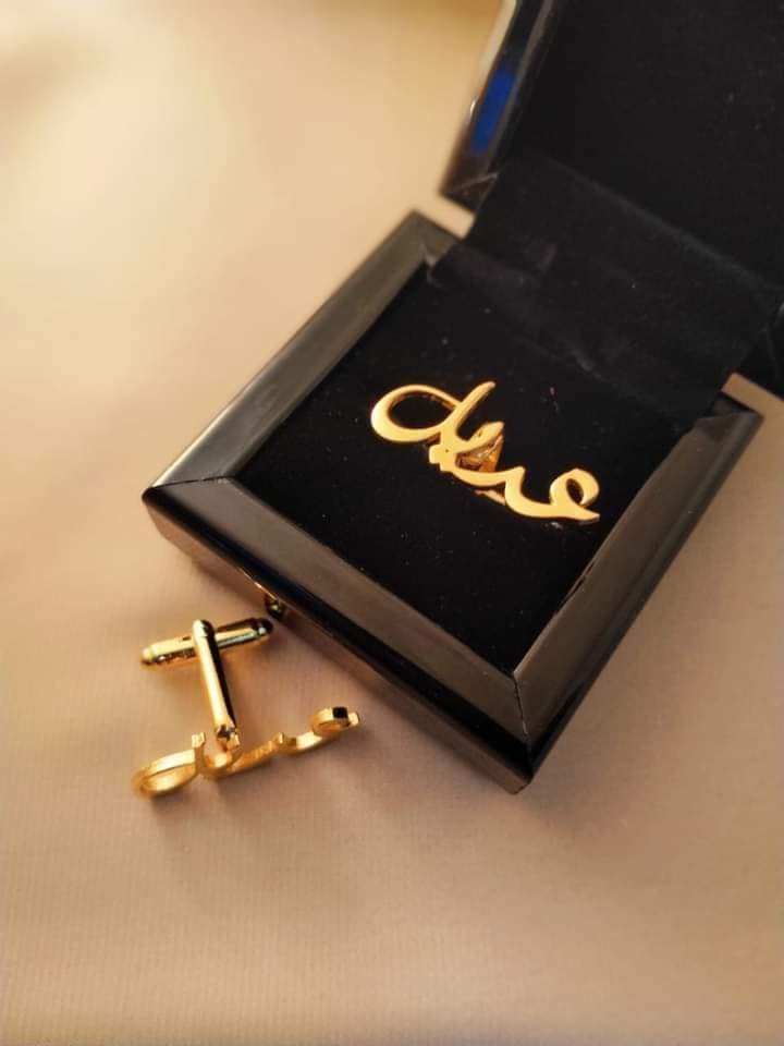 Customized Name Urdu Cufflink - AHP Customize
