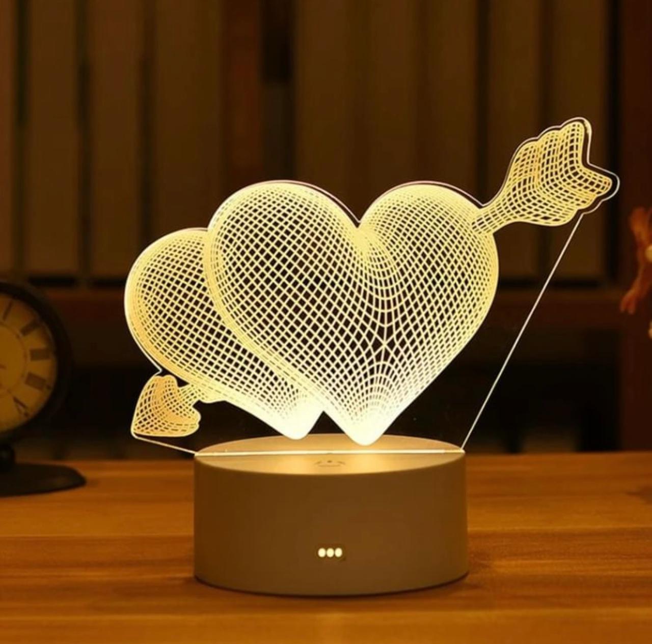 Custom 3D LED Illusion Lamp for Fiancé | Personalized Acrylic Night Lamp – AHP Customize