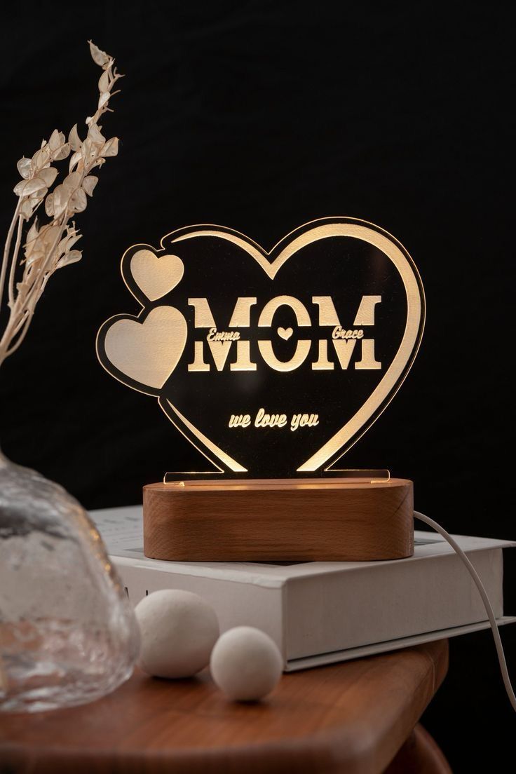 Custom 3D LED Illusion Lamp for Fiancé | Personalized Acrylic Night Lamp – AHP Customize