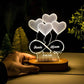 Custom 3D LED Illusion Lamp for Fiancé | Personalized Acrylic Night Lamp – AHP Customize