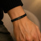 Custom Engraved Name Bracelet for Women & Men | Adjustable Black Braided Cord | Personalized Gift
