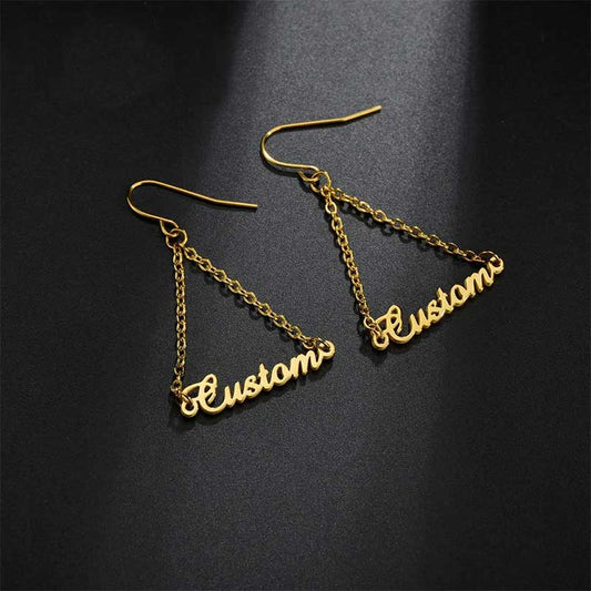 Personalized Custom Name Earrings | Customized Name Earrings for Women & Girls