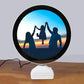 Personalized Round Magic Mirror – Custom LED Photo Mirror | AHP Customize