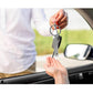Fully Customized Drive Safe Keychain | Personalized Name, Initial & Custom Message Metal Keychain