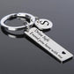 Fully Customized Drive Safe Keychain | Personalized Name, Initial & Custom Message Metal Keychain