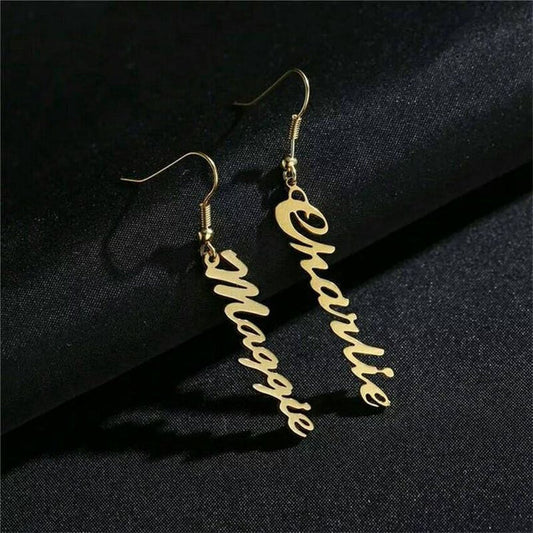 Personalized Custom Name Earrings | Customized Name Earrings for Women & Girls
