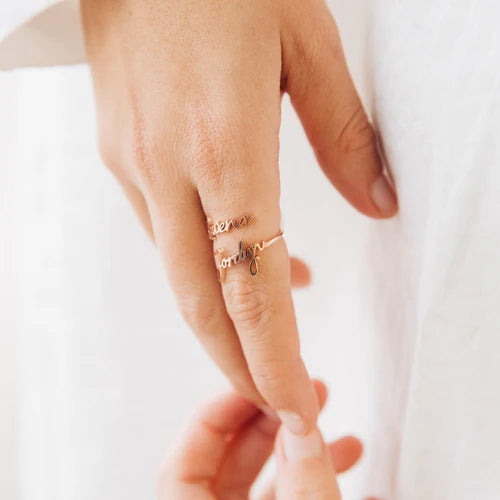 London Duo Name Ring - AHP CUSTOMIZE