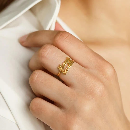 London Duo Name Ring - AHP CUSTOMIZE