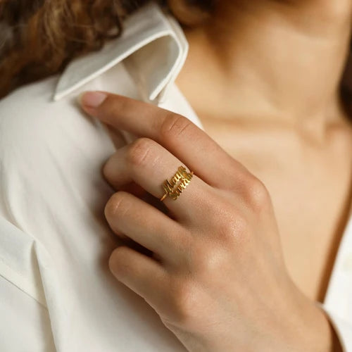 London Duo Name Ring - AHP CUSTOMIZE