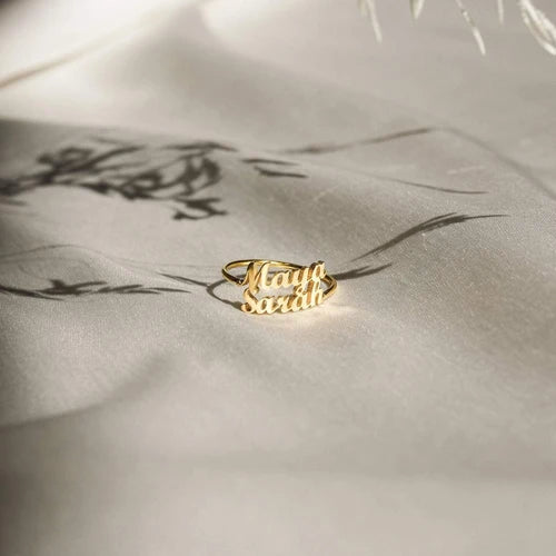 London Duo Name Ring - AHP CUSTOMIZE