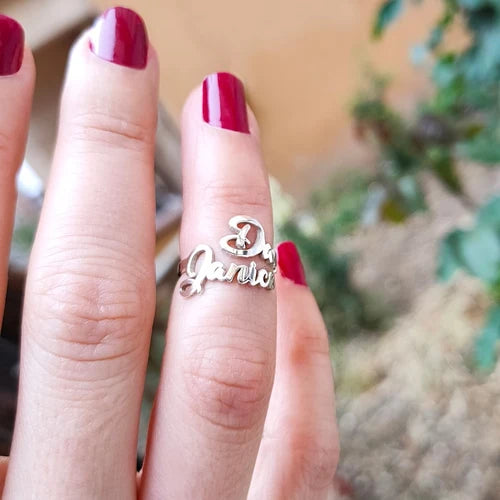 London Duo Name Ring - AHP CUSTOMIZE