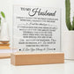Romantic Gift from Wife – Personalized Acrylic Table Stand
