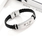 Personalized Leather Hand Bracelet – Custom Engraved Metal Plate Bracelet | AHP Customize
